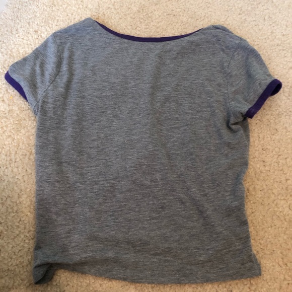 NY Aeropostale Cropped Grey tee - Picture 3 of 3